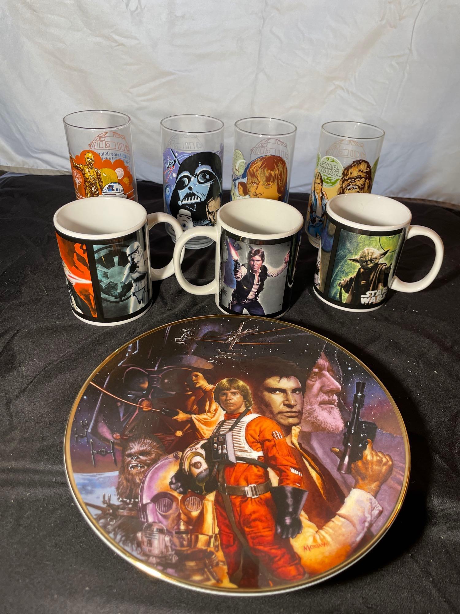 Star Wars Tumblers, Mugs and Commemorative Plate