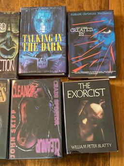 Twelve Assorted Hard Cover Horror Books