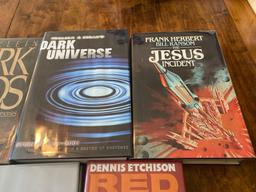 Five Assorted Horror/Sci-fi Hard Cover Novels