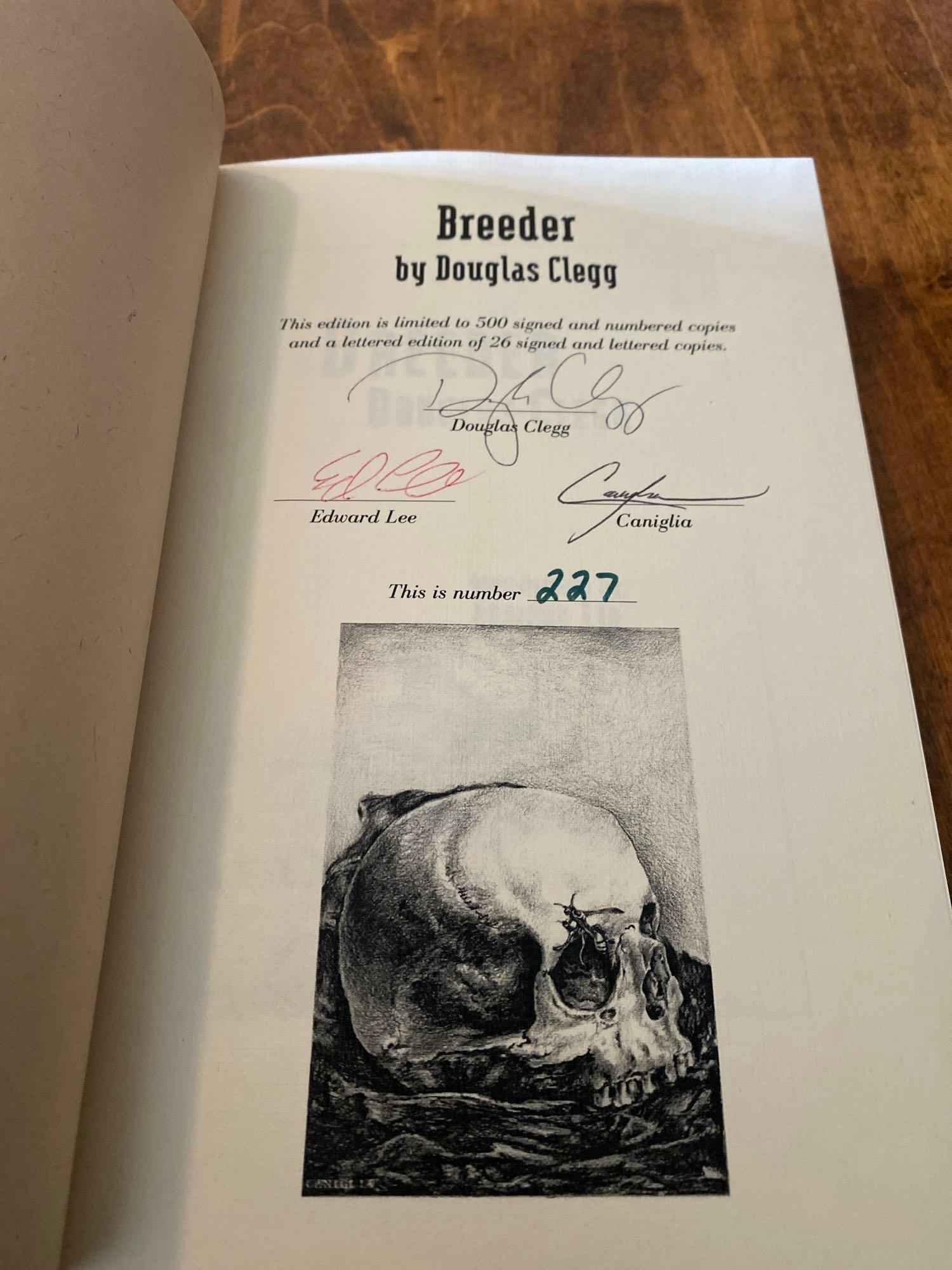 Nine Autographed Horror Novels