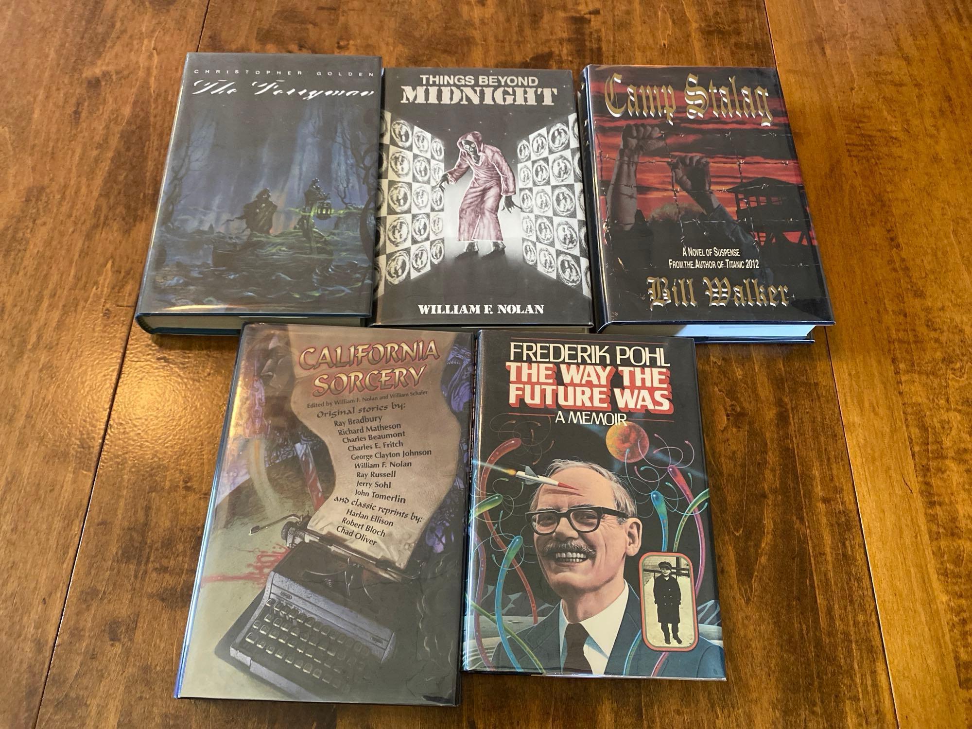 Five Autographed First Edition Horror Novels