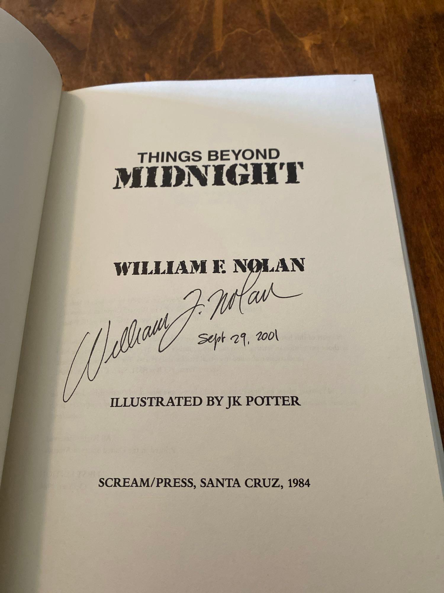 Five Autographed First Edition Horror Novels