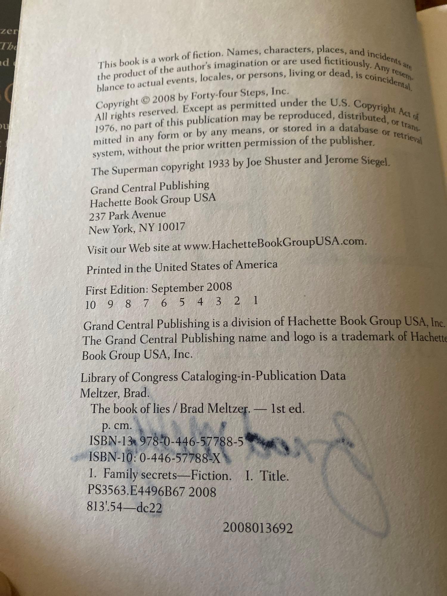 Six Autographed First Edition Novels