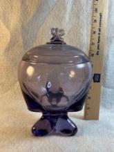 Classic Purple Viking Glass Candy Dish