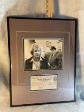 Salems Lot Press Photo with James Mason Signed Bank Note