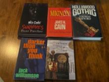 Seven Assorted Horror/Crime Novels
