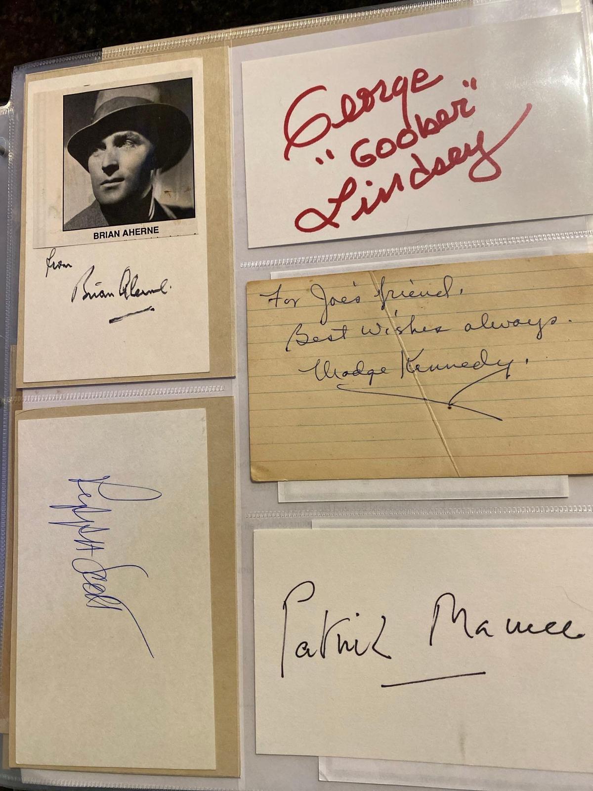 Eight Celebrity Autographs