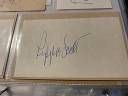 Eight Celebrity Autographs