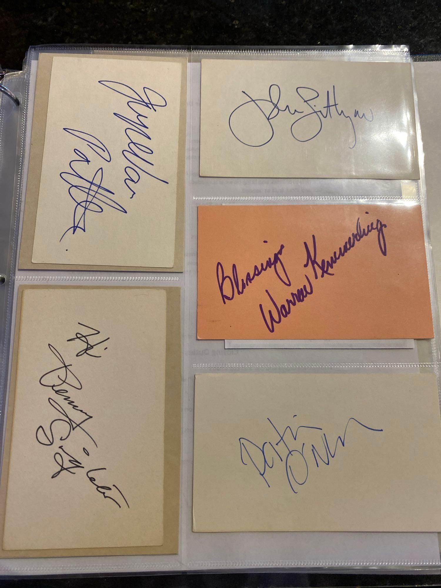 Eight Celebrity Autographs