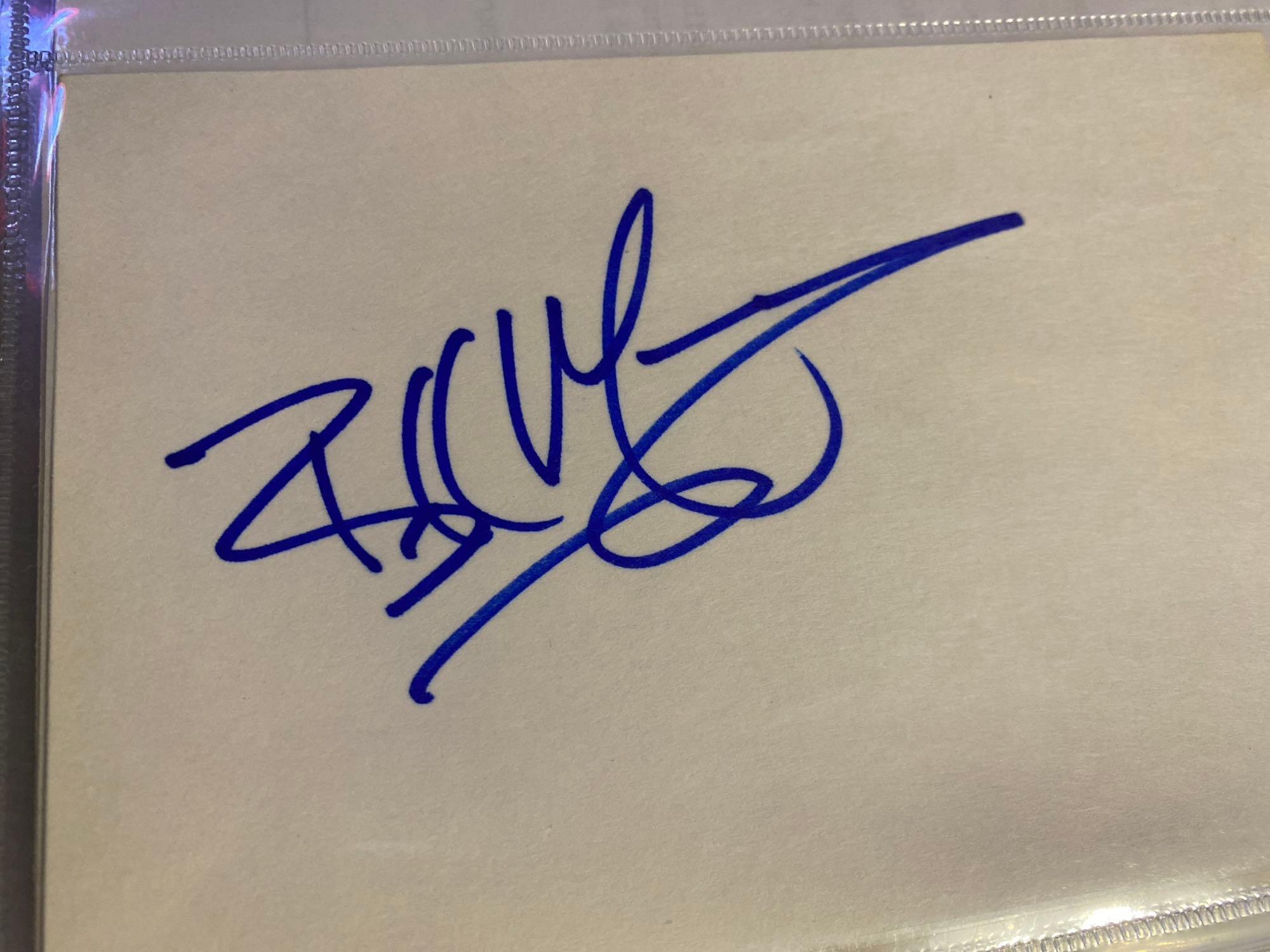 Eight Celebrity Autographs