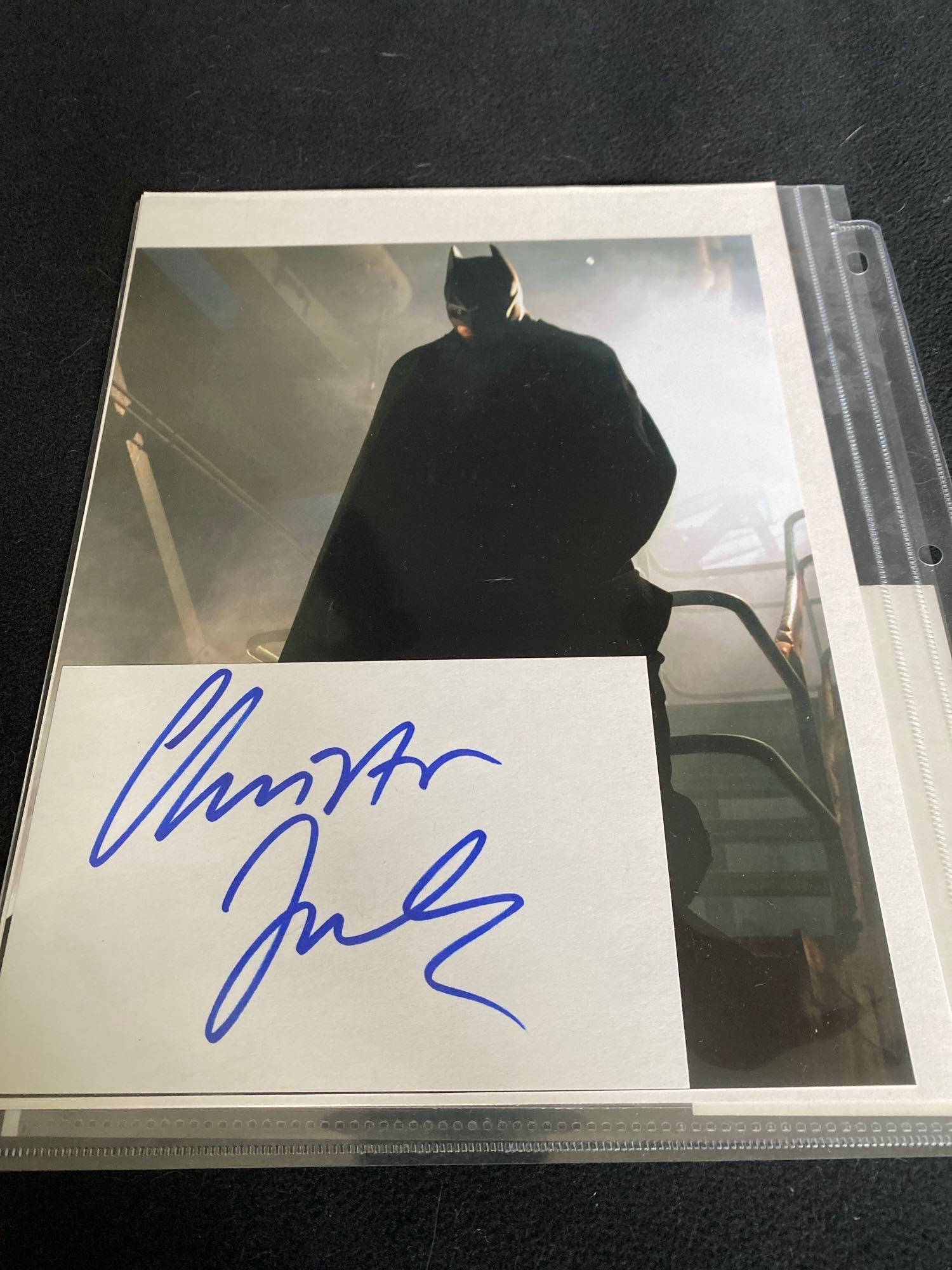 Assorted Batman Photos With Autograph Cards/Signatures