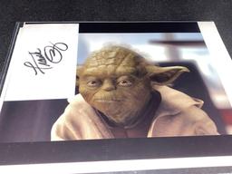 Three Star Wars Photos With Autograph/Autograph Cards