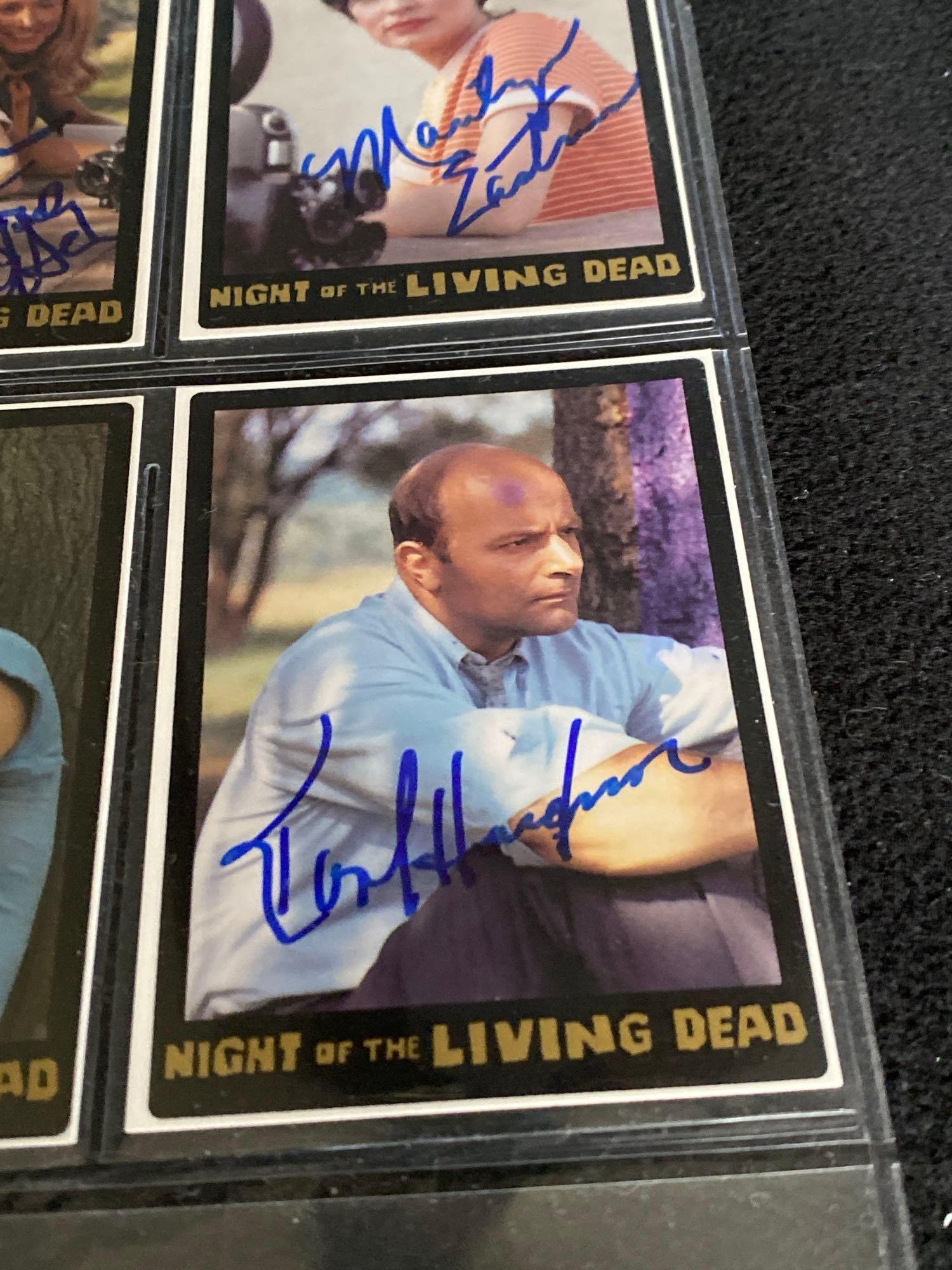 Night Of The Living Dead Signed Collector Cards