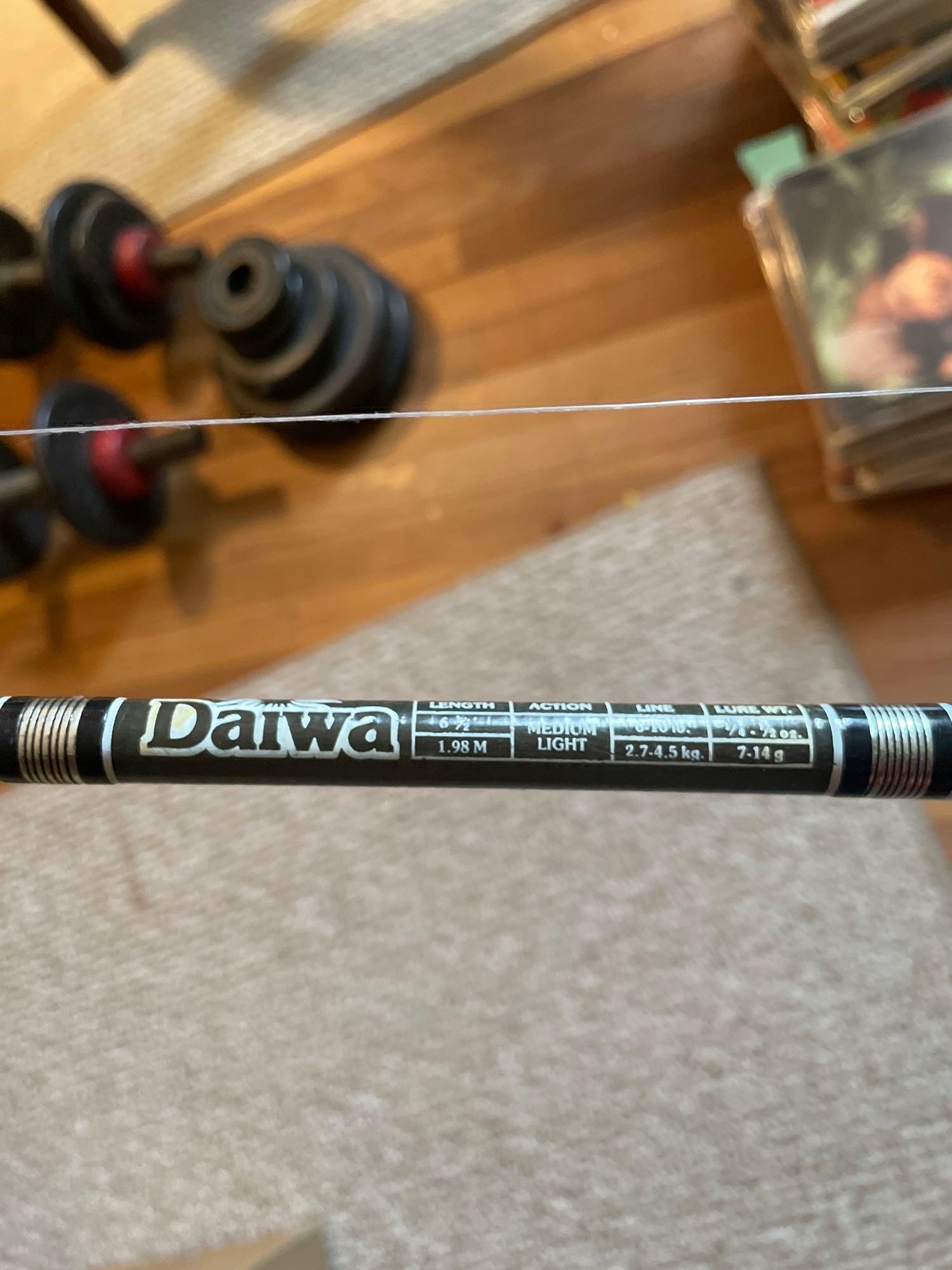 Barbells, Weights and Fishing Pole