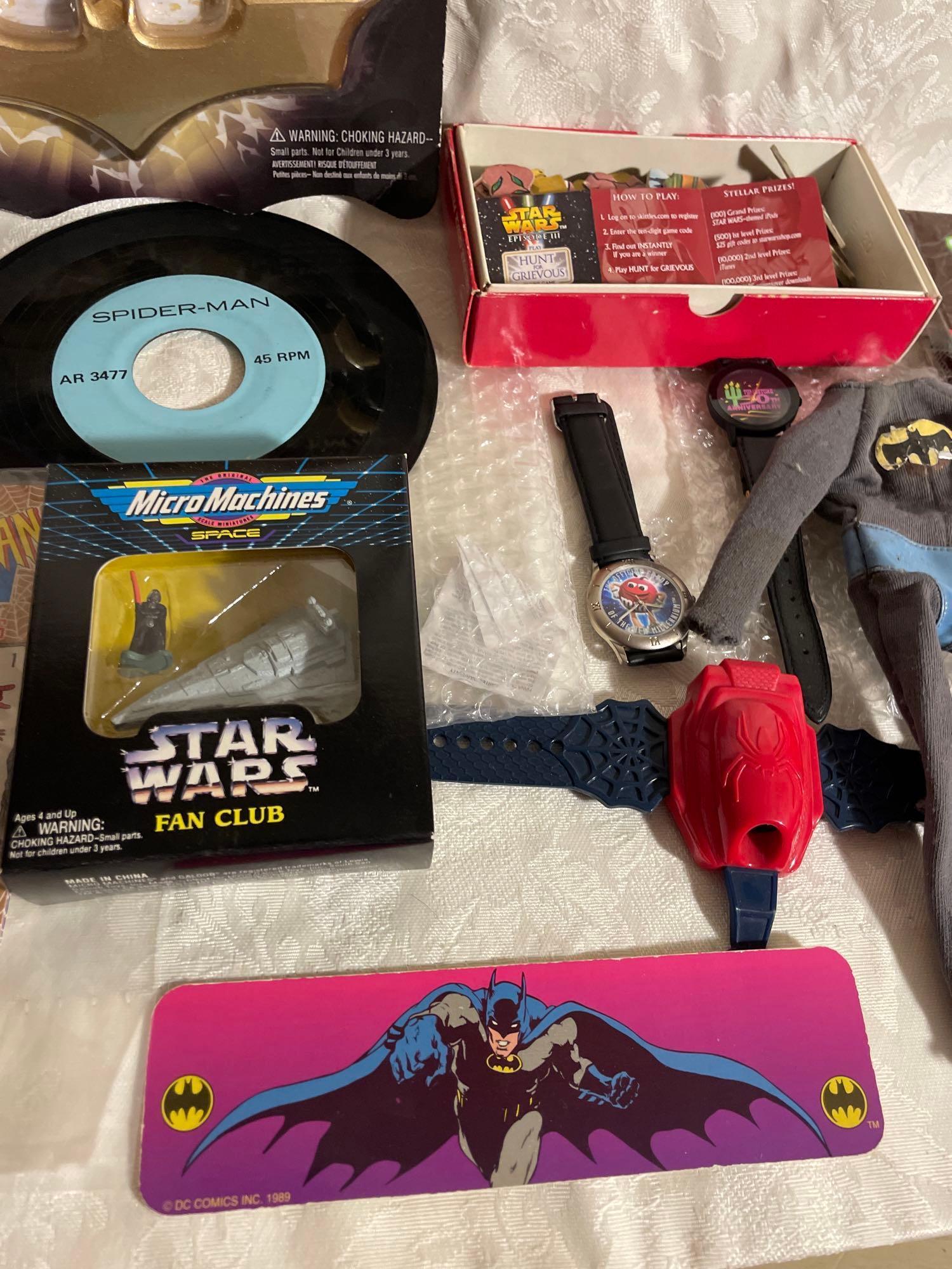 Assorted Batman, Star Wars, and Pop Culture Collectibles