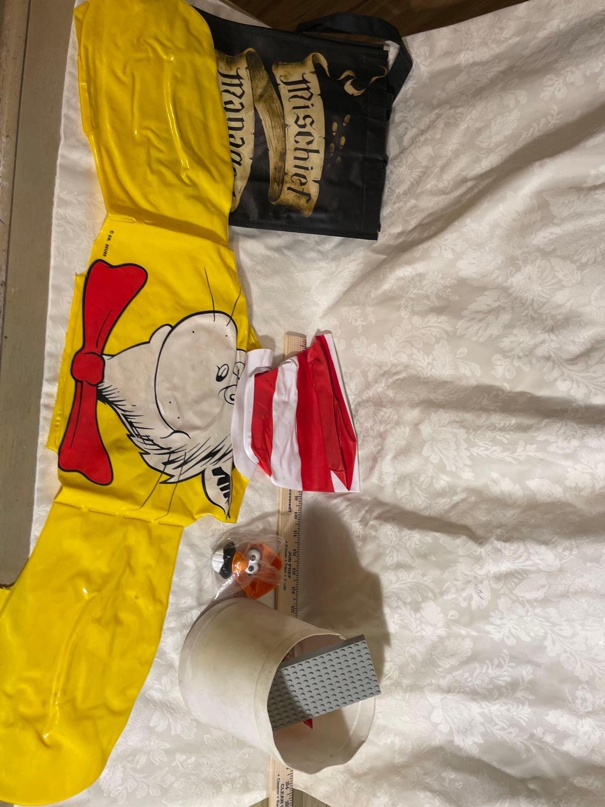 Vintage Dr Seuss Inflatable,Legos, and Misc