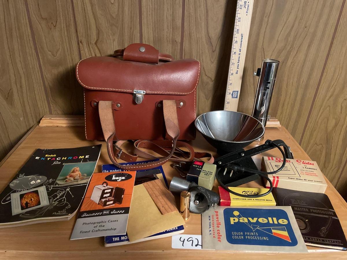 Vtg Camera Parts, Ephemera, Supplies and Accessories