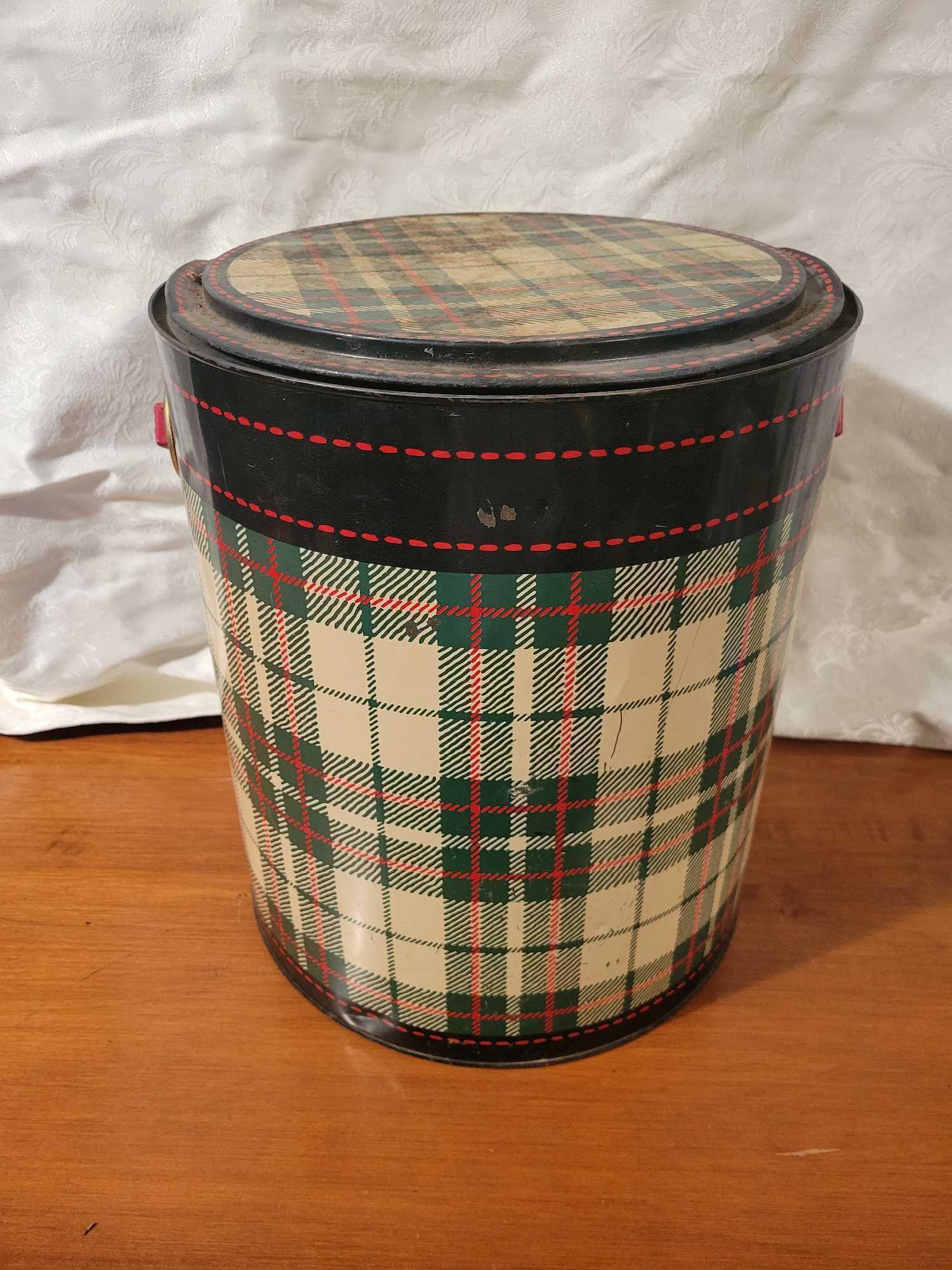 Vintage Skotch Kooler 4 gallon Green Tartan Plaid Cooler by Hamilton