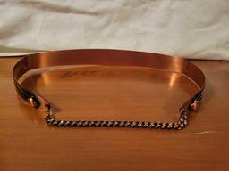 Vintage Copper Belt W/ Chain