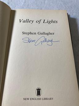 Signed Hardcover Valley Of Lights By Stephen Gallagher