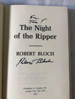 Signed First Edition The Night Of The Ripper By Robert Bloch