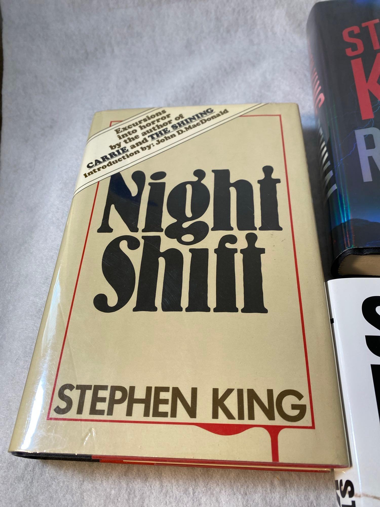 Seven Assorted Hard Cover Stephen King Novels