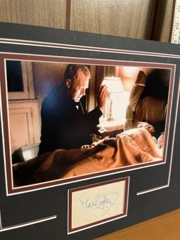 The Exorcist movie Still With Max Von Sydow Signature
