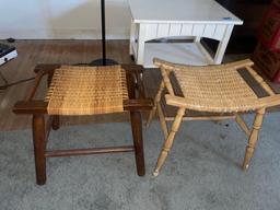 Pair of Wicker Seats