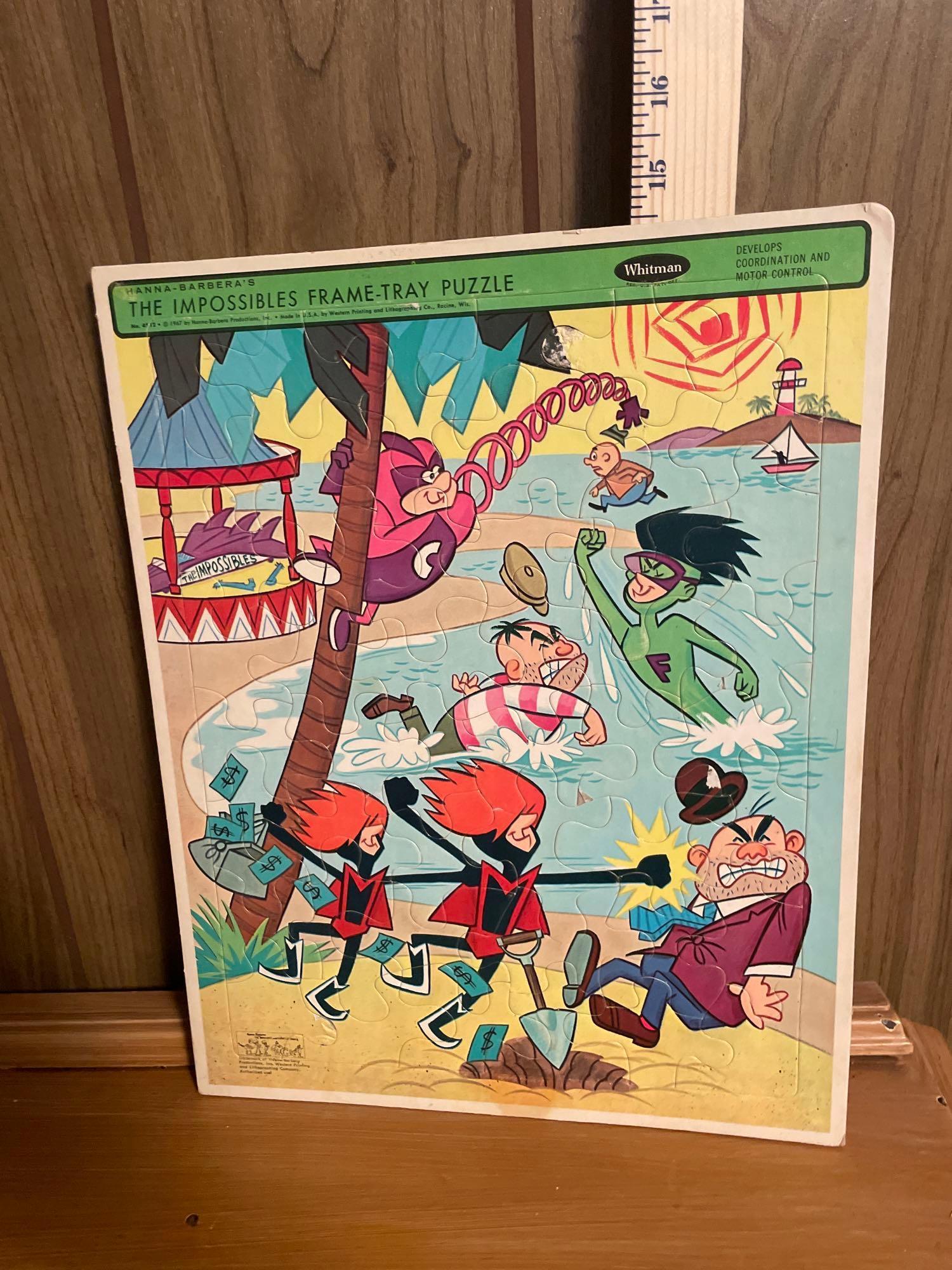 Vtg Disney Records, Puzzles and Books