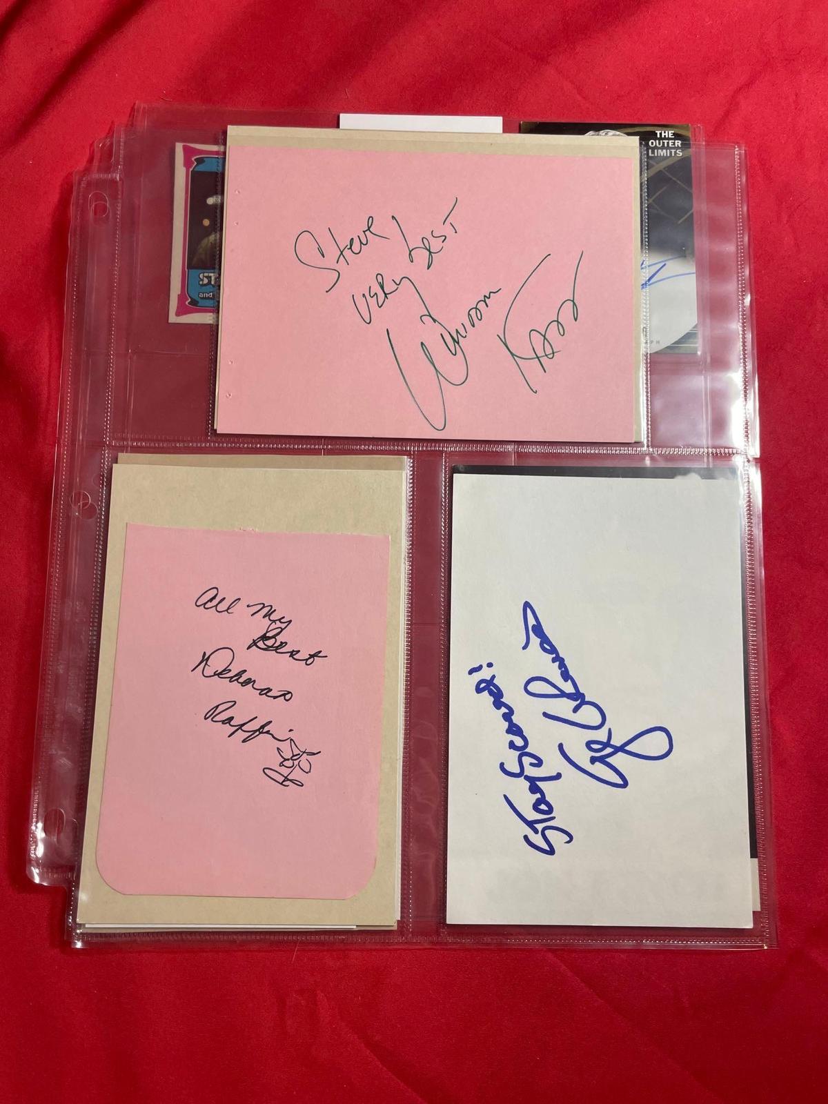 8 Celebrity Autographs