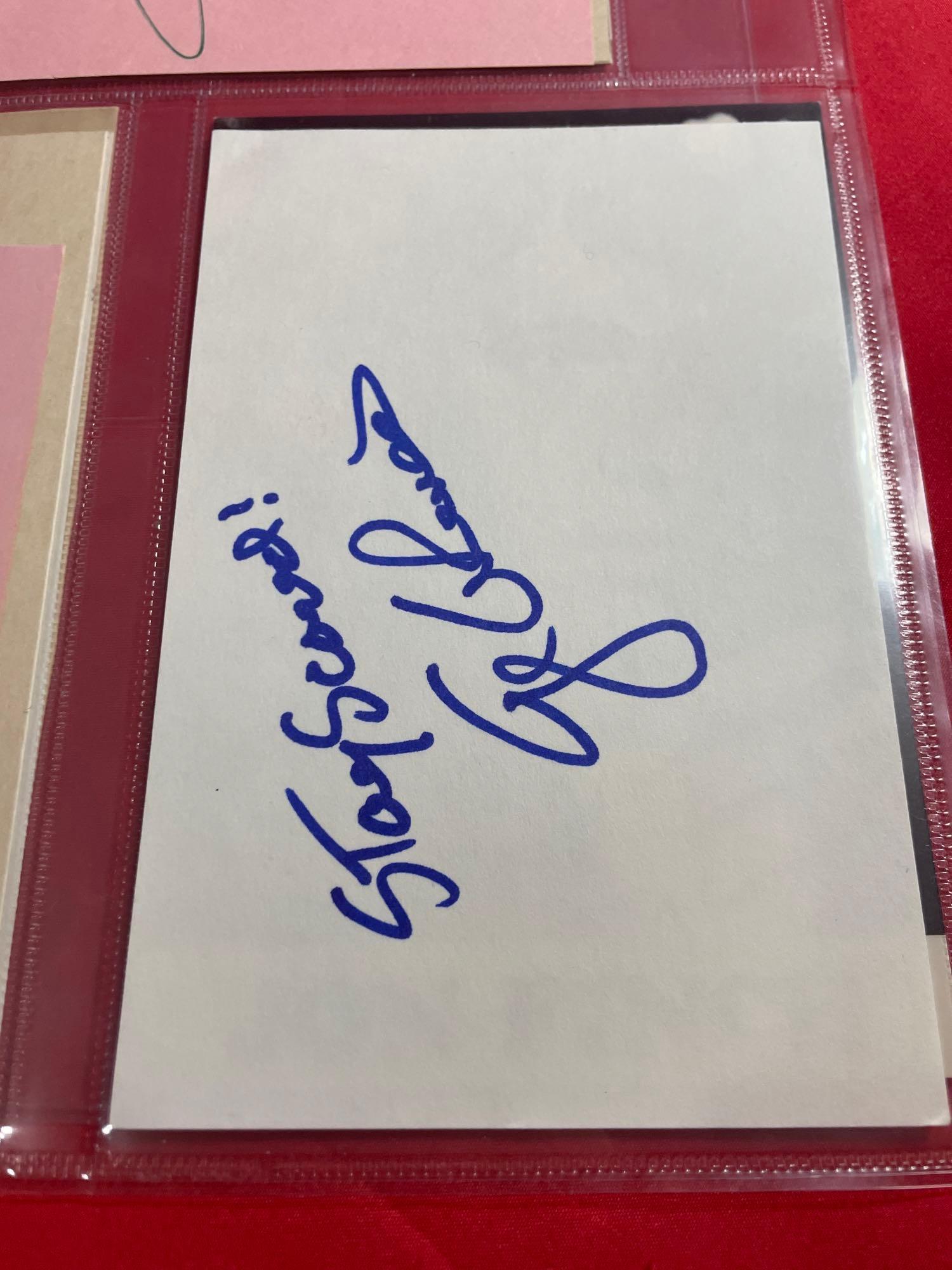 8 Celebrity Autographs