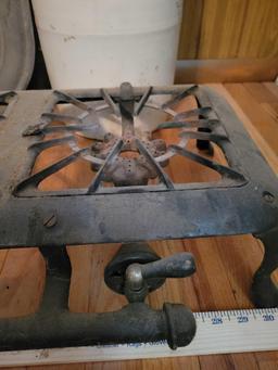 Vintage Copper Boiler Lid, Croc, and Gas Burner