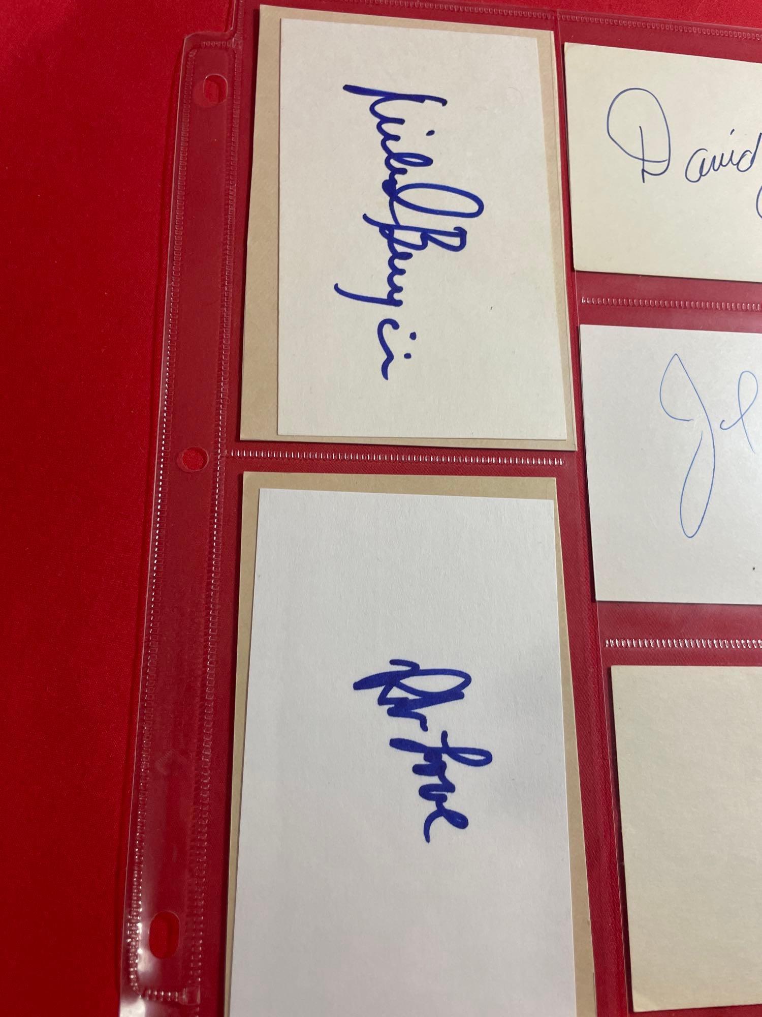 10 Misc Celebrity Autographs