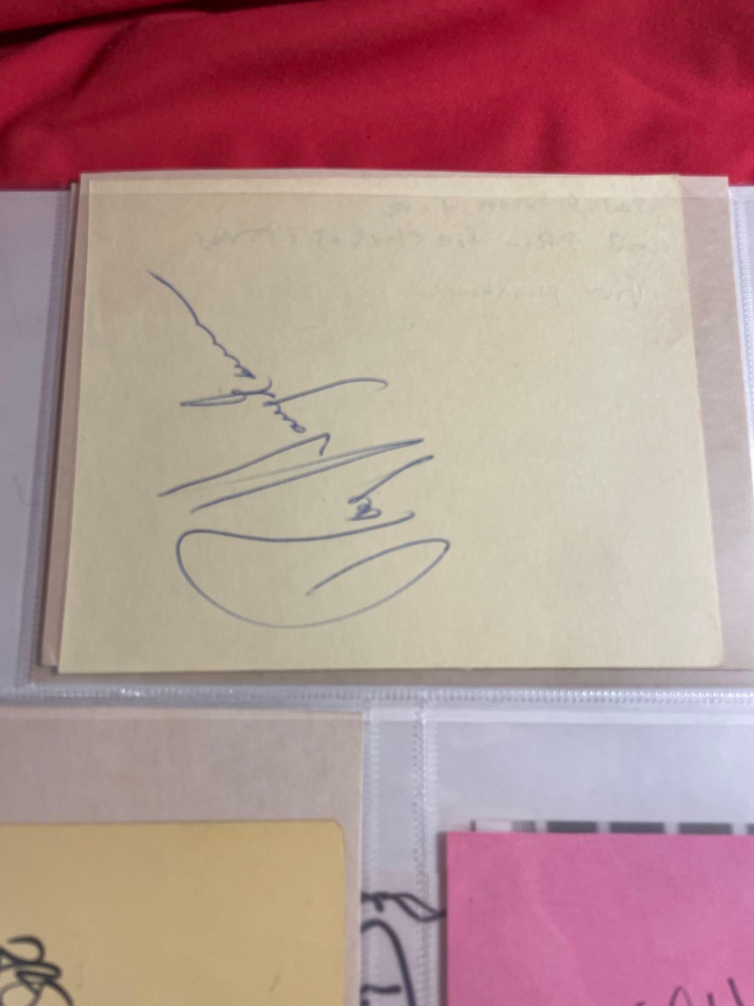 7 Celebrity Autographs