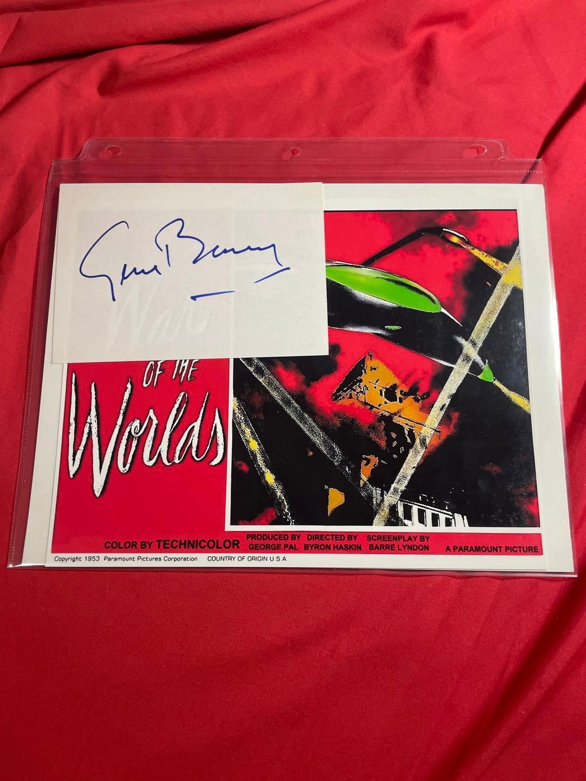 War of the Worlds Print with Autograph