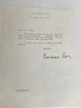 Four Historical Autographs Including Barbara Bush