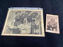 Two Vintage Photos With Autographs