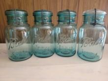 Antique Ball Ideal Canning Jars Blue (17)