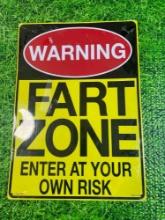 Fart zone sign