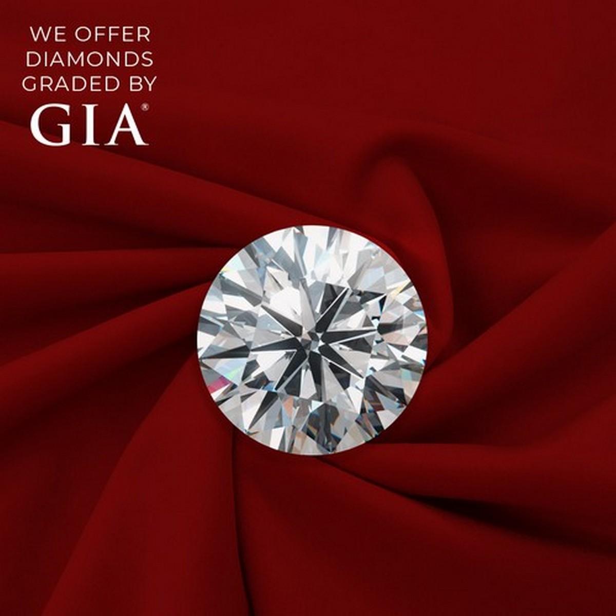 2.11 ct, Color E/VVS2, Round cut Diamond