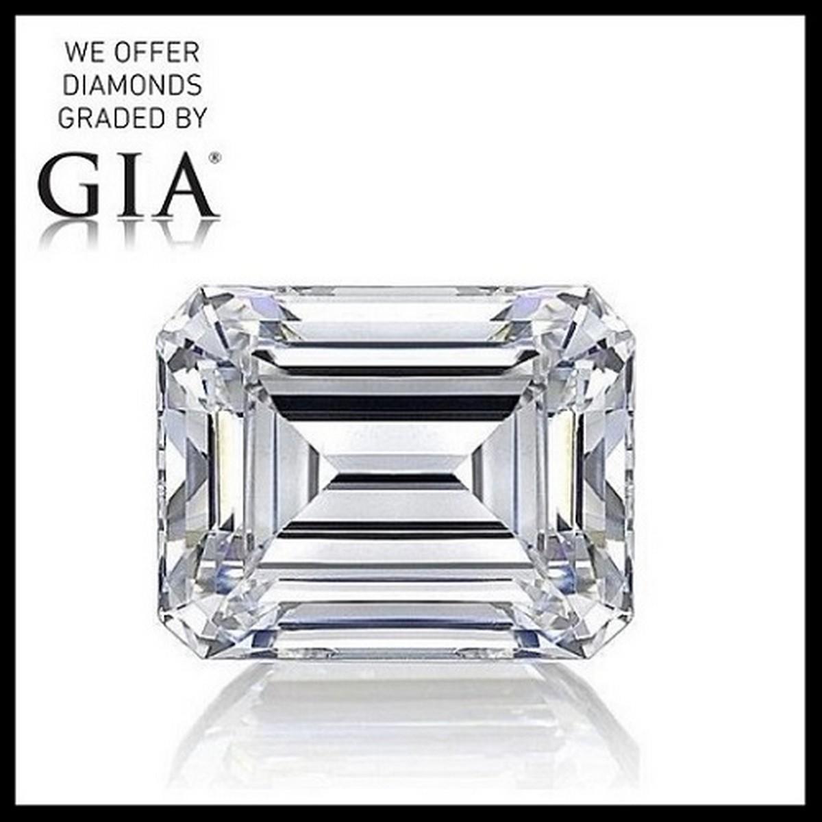 3.12 ct, Color F-VS1, Emerald cut Diamond