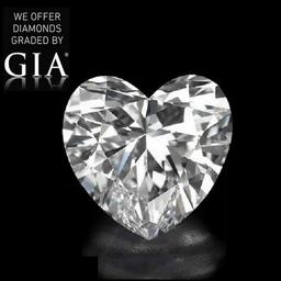 5.10 ct, Color D-VS1, Heart cut Diamond