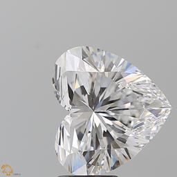 5.10 ct, Color D-VS1, Heart cut Diamond