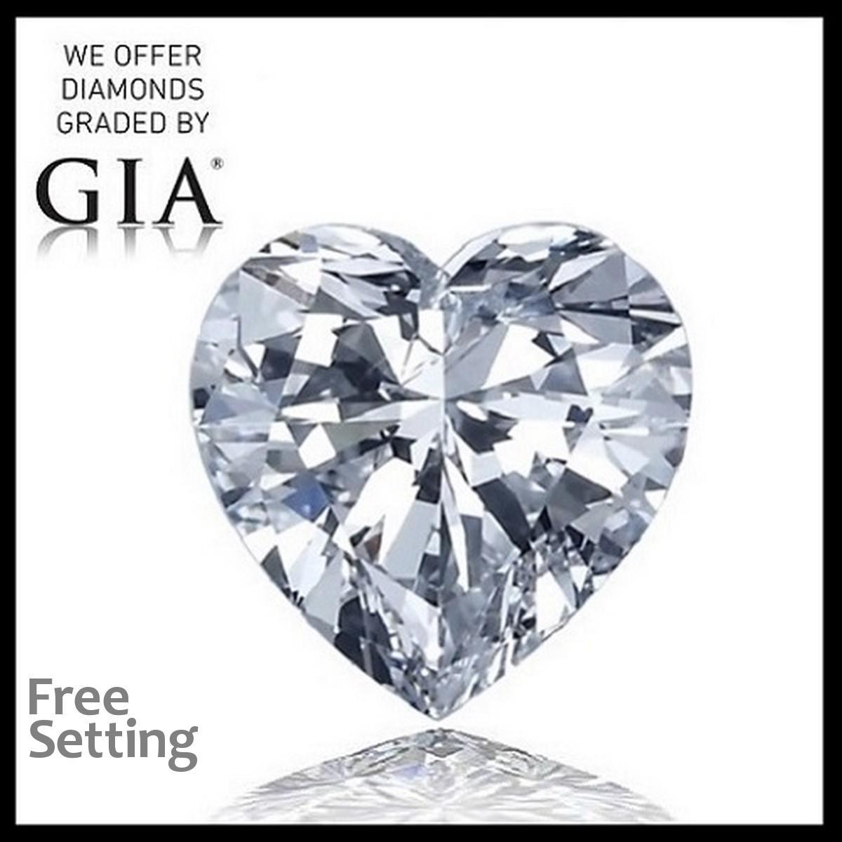 5.07 ct, Color D/VS2, Heart cut Diamond