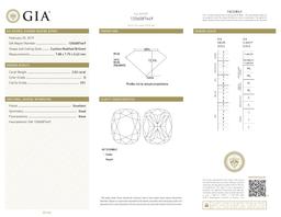 3.02 ct, Color D/VS1, Cushion cut Diamond