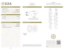 3.01 ct, Color D/VS1, Oval cut Diamond