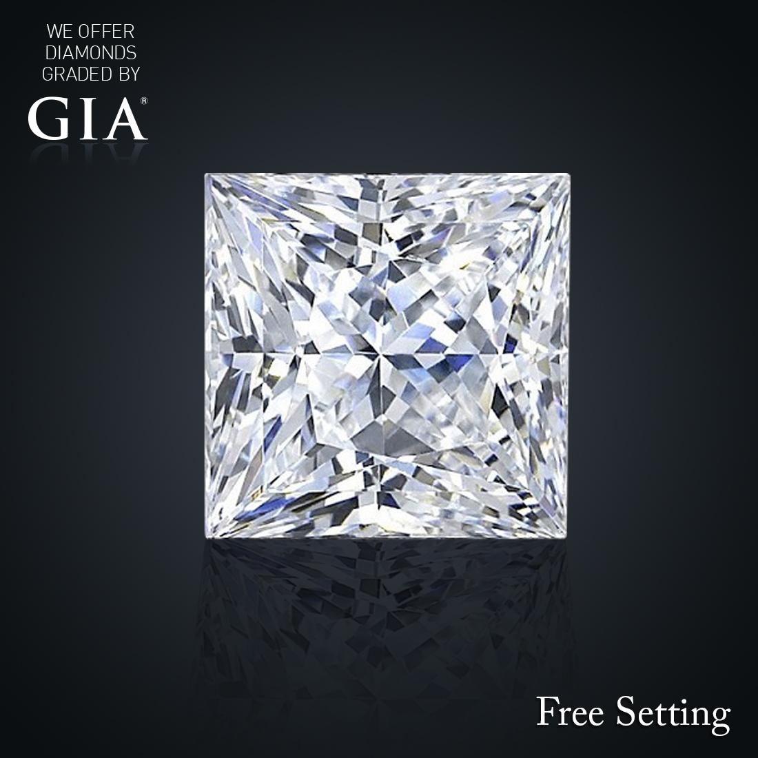 1.00 ct, H/VS1, Princess cut Diamond, 50% off Rapaport List Price (GIA Graded), Unmounted. Appraised