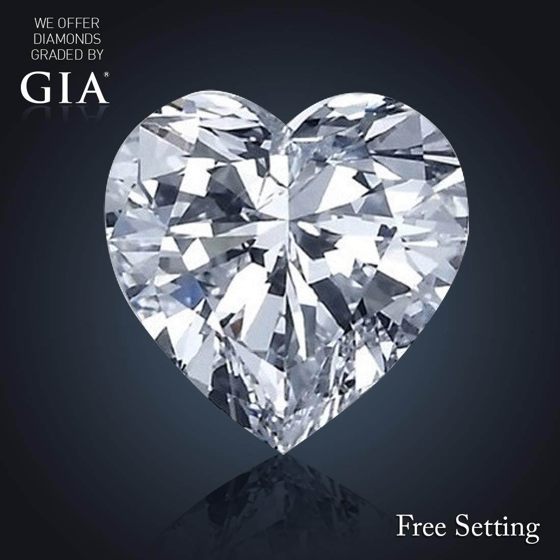 2.03 ct, E/VVS2, Heart cut Diamond, 64% off Rapaport List Price (GIA Graded), Unmounted. Appraised V