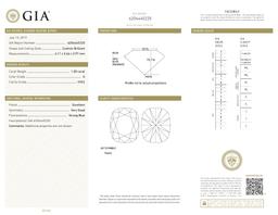 1.00 ct, G/VVS2, Cushion Brilliant cut Diamond, 60% off Rapaport List Price (GIA Graded), Unmounted.