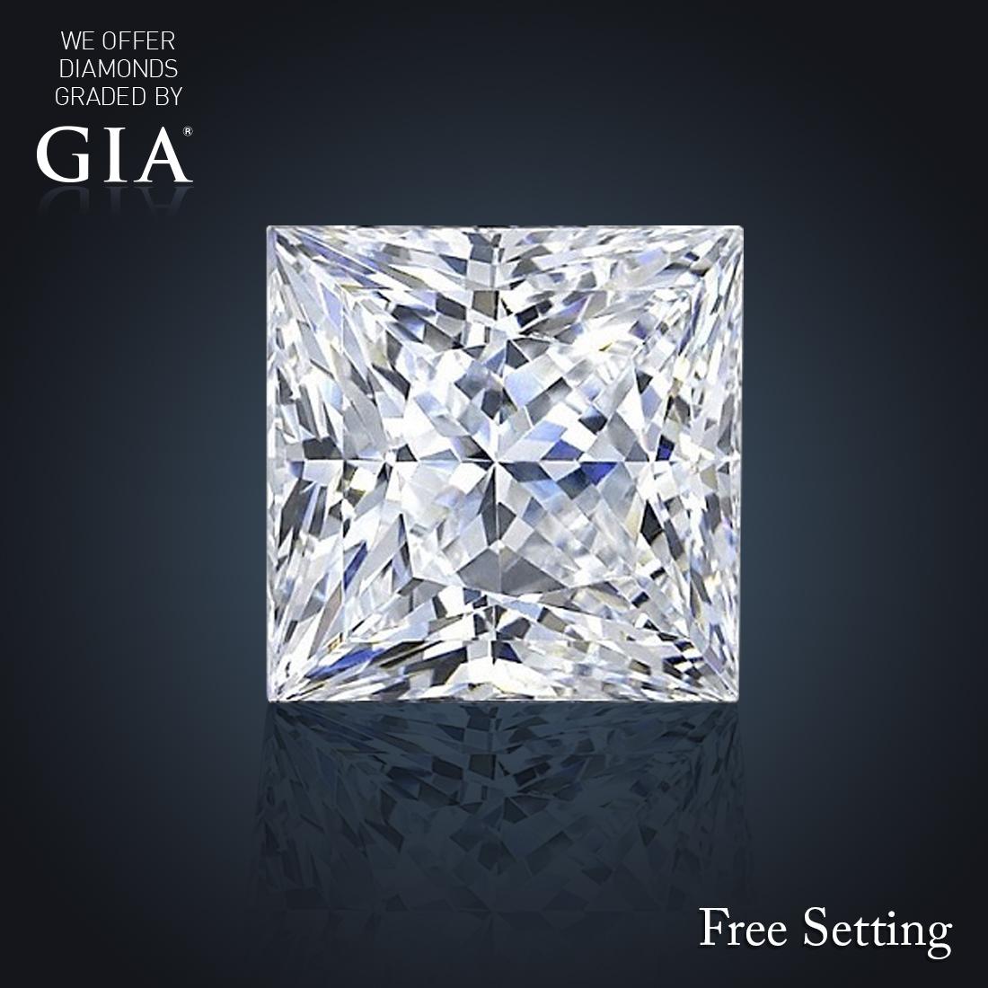 1.01 ct, G/VVS1, Princess cut Diamond, 49% off Rapaport List Price (GIA Graded), Unmounted. Appraise